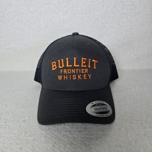 Bulleit Frontier Whiskey Snapback Trucker Hat Black One Size 6 Panel